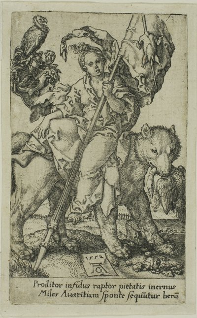 Griskhed, fra Lasterne af Heinrich Aldegrever