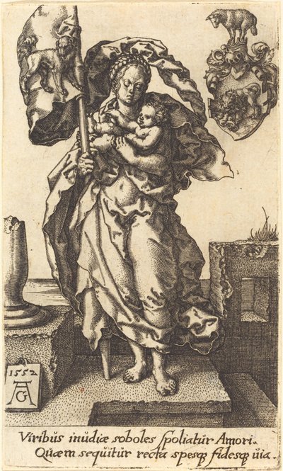 Medfølelse, 1552. af Heinrich Aldegrever