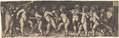 Dansende børn, 1535. af Heinrich Aldegrever