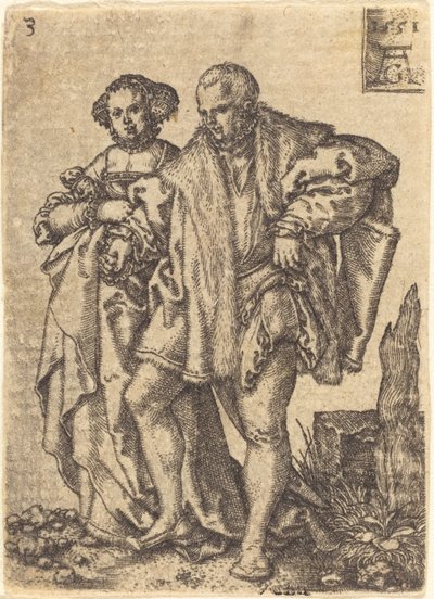 Dansende par af Heinrich Aldegrever
