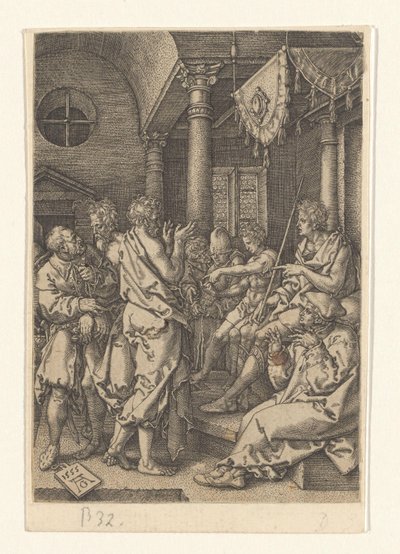 Daniel forhører de ældste Susannas historie (serietitel) af Heinrich Aldegrever