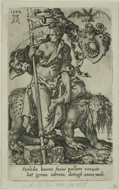 Misundelse, fra Lasterne af Heinrich Aldegrever