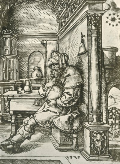 Jacob mediterer over Josephs drømme, 1532, 1908. af Heinrich Aldegrever