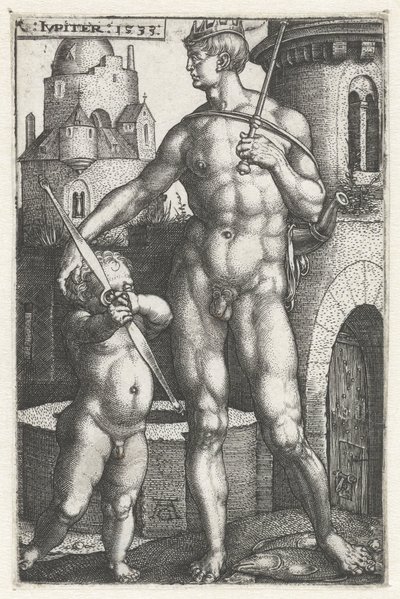 Jupiter (titel på objekt) De syv planeter (serietitel) af Heinrich Aldegrever