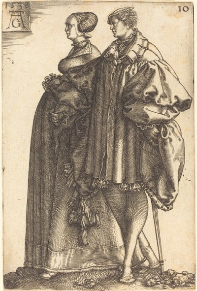 Store bryllupsdansere af Heinrich Aldegrever