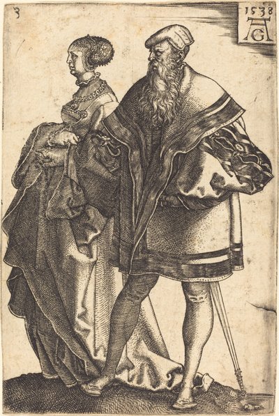 Store bryllupsdansere, 1538. af Heinrich Aldegrever