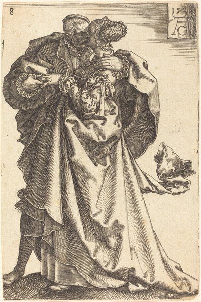 Store bryllupsdansere, 1538. af Heinrich Aldegrever