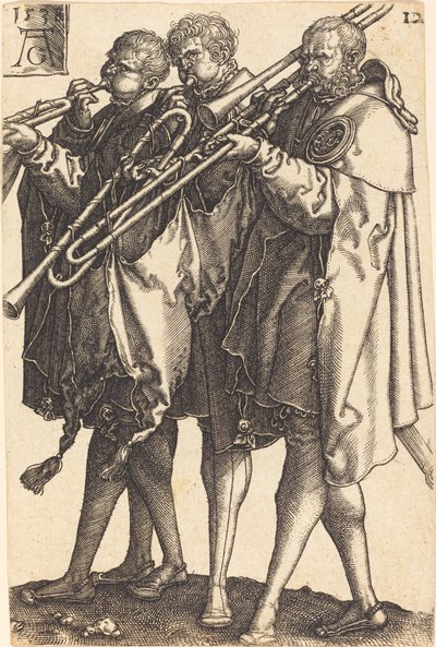 Store bryllupsdansere, 1538. af Heinrich Aldegrever