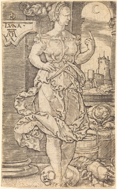 Luna. af Heinrich Aldegrever