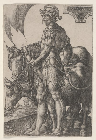 Mars, ca. 1533 (gravering) af Heinrich Aldegrever