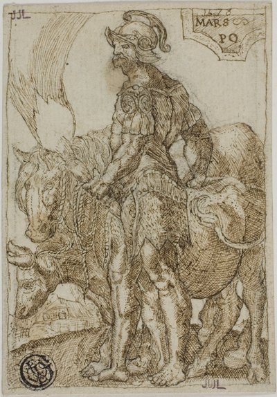 Mars, fra De syv planeter af Heinrich Aldegrever