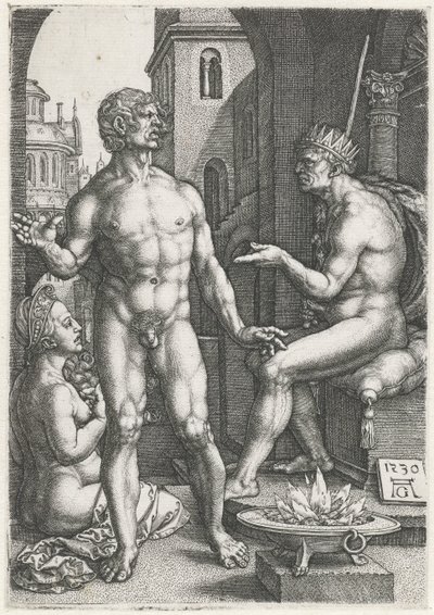Mucius Scaevola af Heinrich Aldegrever