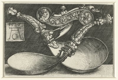 Design til to skeer og en fløjte af Heinrich Aldegrever