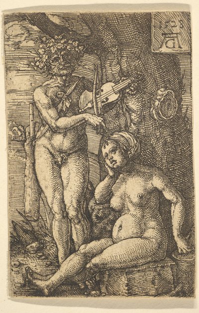 Orfeus og Eurydike, 1528. af Heinrich Aldegrever