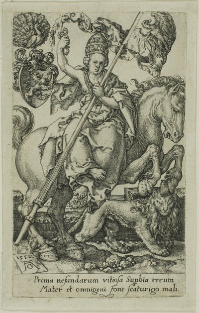 Stolthed, fra lasterne af Heinrich Aldegrever