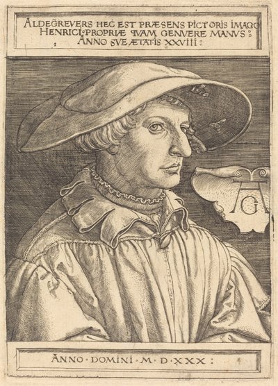 Selvportræt af Heinrich Aldegrever