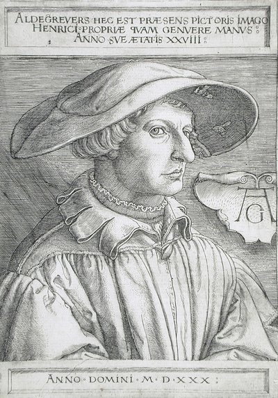 Selvportræt af Heinrich Aldegrever
