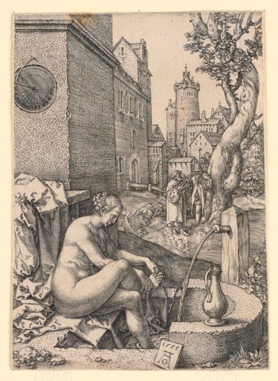 Susanna og de ældste af Heinrich Aldegrever