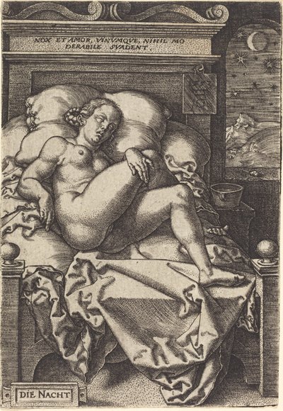 Natten, 1553. af Heinrich Aldegrever