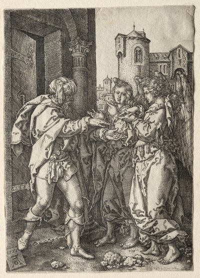 Historien om Lot, 1555. af Heinrich Aldegrever