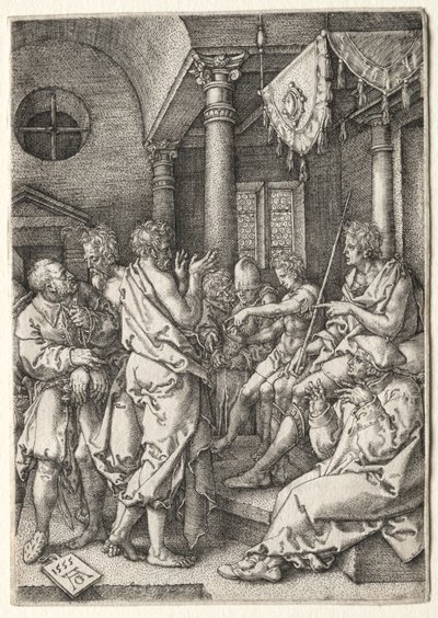 Historien om Susanna: Daniel krydsforhører de ældste af Heinrich Aldegrever