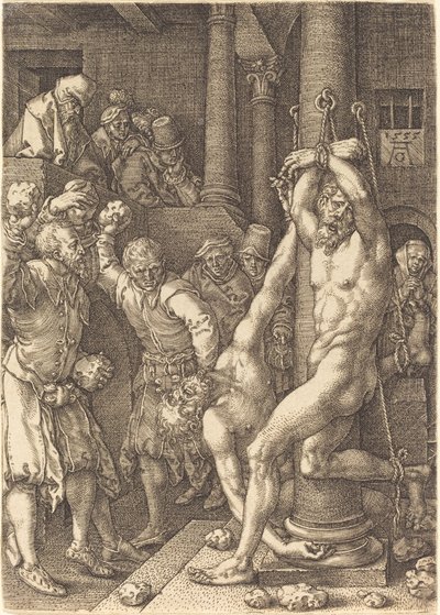 De to ældste stenet af folket, 1555. af Heinrich Aldegrever