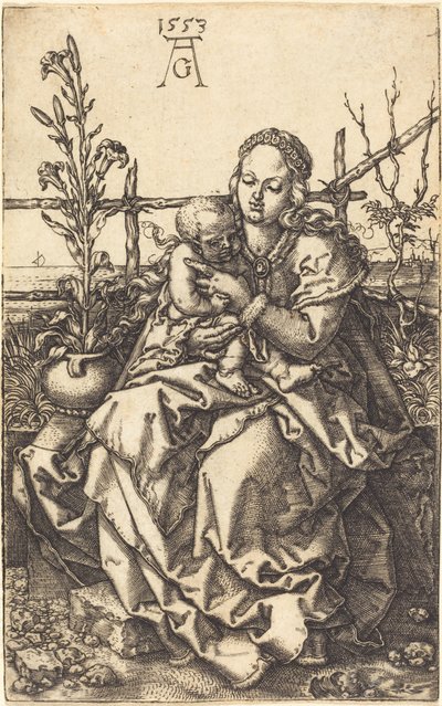 Jomfruen sidder af Heinrich Aldegrever