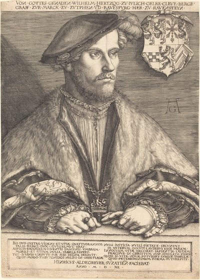 Wilhelm V, hertug af Julich, Cleve og Berg, 1540. af Heinrich Aldegrever
