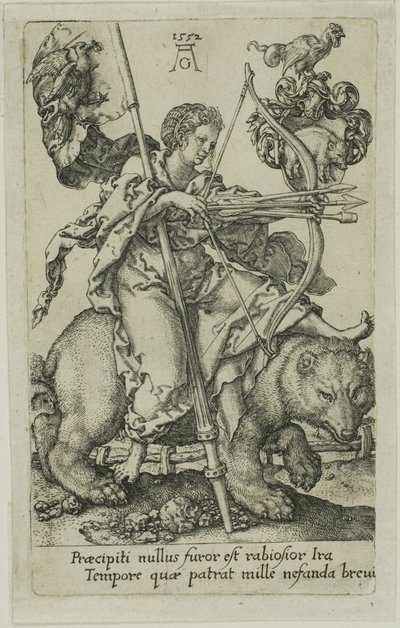 Vrede, fra lasterne af Heinrich Aldegrever