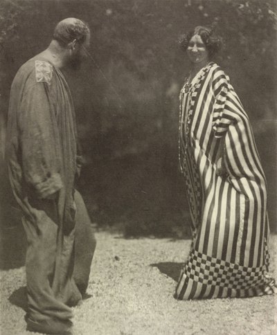 Gustav Klimt og Emilie Flöge, ca. 1909. af Heinrich Böhler