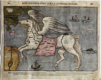 Asien i form af Pegasus af Heinrich Bünting