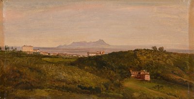 Heinrich Bürkel - Udsigt over Monte Circeo. Omkring 1853 af Heinrich Burkel