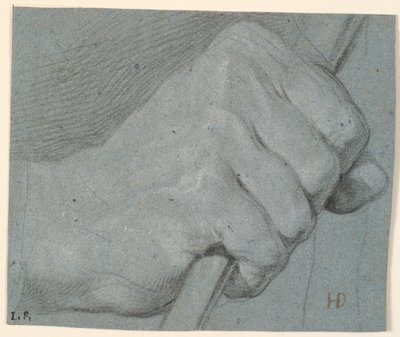 Studie af hånd, knyttet om en stok af Heinrich Dittmers