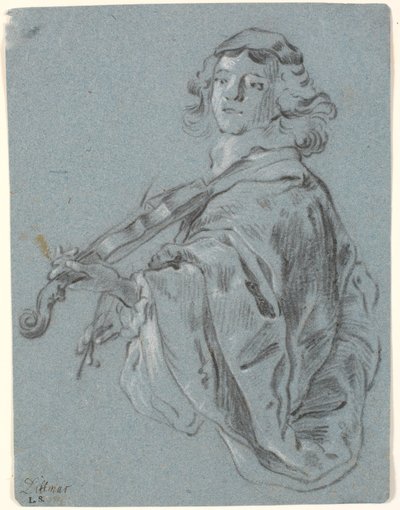 Ung violinspiller af Heinrich Dittmers