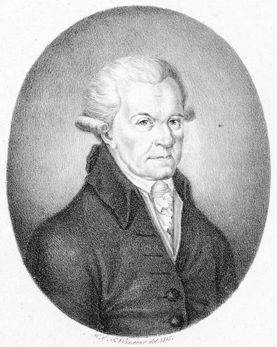 Afbildet person:  Michael Haydn af Heinrich Eduard Winter