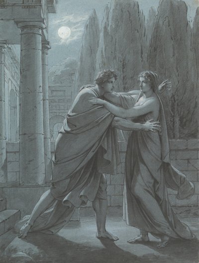 Lais tager Aristipp ved overraskelse, ca. 1801. af Heinrich Friedrich Füger