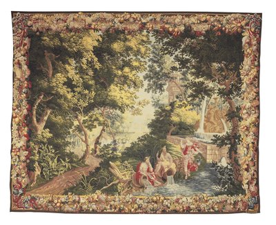 Et Bruxelles mytologisk gobelin fra serien af Diana & Callisto, ca. 1680-1710 af Heinrich II Reydams