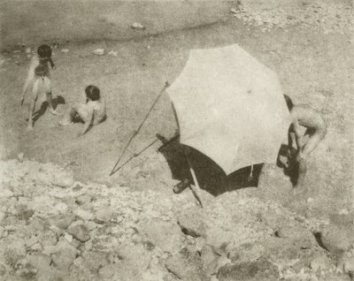 Der Malschirm II, 1909 eller tidligere, trykt efter 1911 (fotogravure) af Heinrich Kuhn