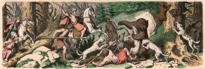 Det antikke Grækenland: Bjørnejagt af Heinrich Leutemann