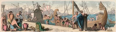Ancient Greece: Trade by sea af Heinrich Leutemann