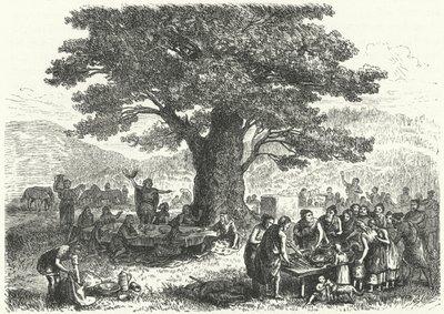 Fest i det gamle Tyskland (gravering) af Heinrich Leutemann