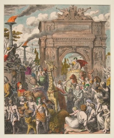 Billeder af oldtiden - XV. Romerne - triumferende indtog af Heinrich Leutemann