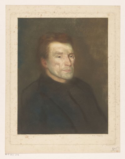 Portræt af en ukendt mand af Heinrich M. Krabbé (signed by artist)