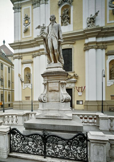 Monument til hyldest til den østrigske komponist Franz Joseph Haydn (1732-1809) udført af Heinrich Nitter (1844-1892) 1887 Wien, Østrig af Heinrich Natter