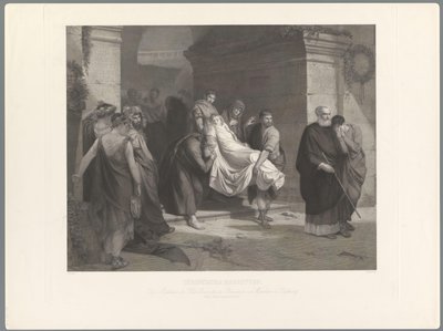 Kristne martyrer bliver båret bort Christliche Maertyrer af Heinrich Nuesser