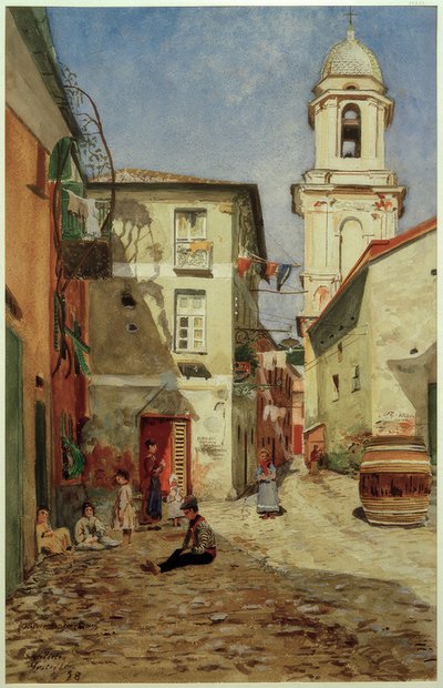 H.Petersen-Flensborg, gade i Sestri Levante af Heinrich Petersen Flensburg
