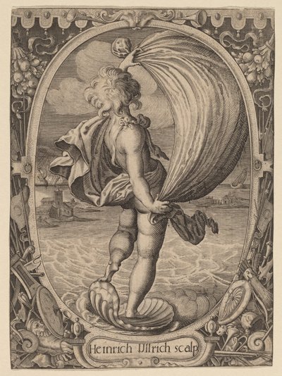 Aiolos, Personificering af Vind af Heinrich Ulrich