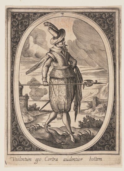 Planche 3 fra Militære figurer af Heinrich Ulrich