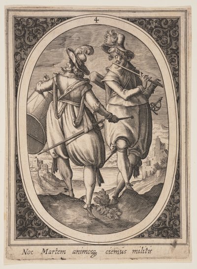 Planche 4 fra Militære figurer af Heinrich Ulrich