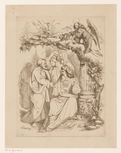 Judas Iskariot med ypperstepræsterne Grådighed (Avaritia) Deadly Sins and the Fall (serietitel) af Heinrich Vianden